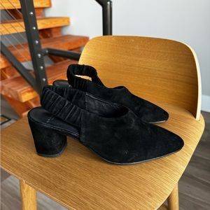 NEW Vagabond Black Suede Slingbacks Size 39 / 8.5-9